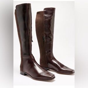 Vince Camuto Brown Leather Knee-High Boots